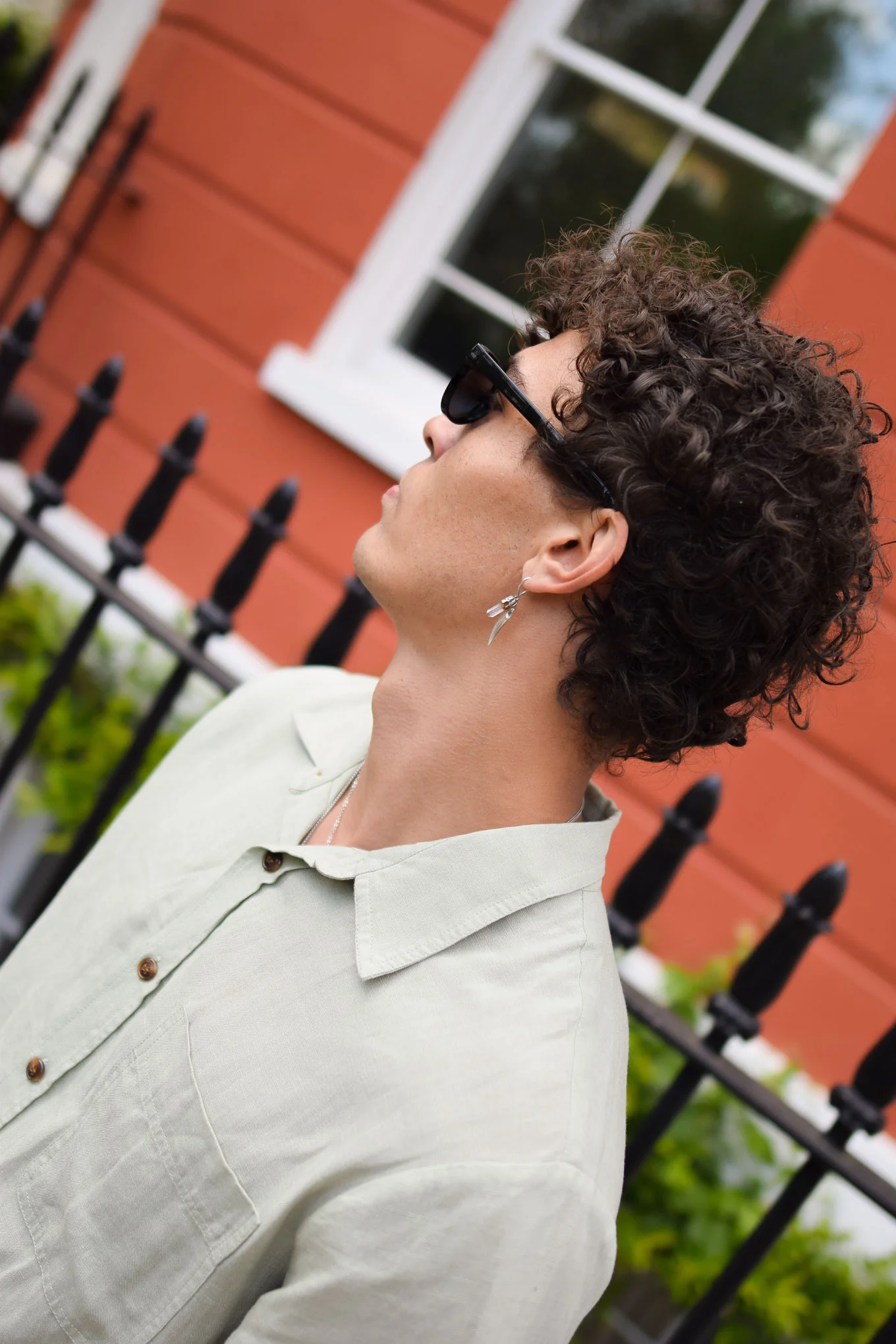LOYLE Tencel Linen Shirt - Sage - Image 4
