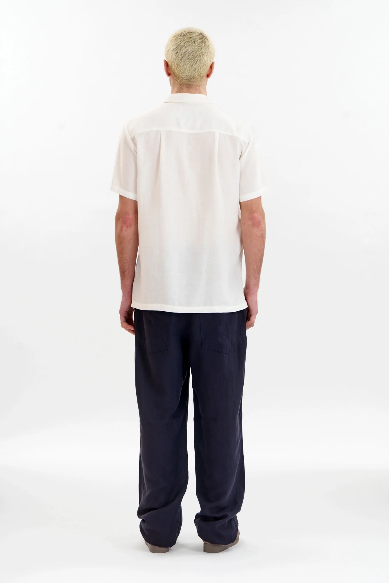 LOYLE Tencel Linen Shirt - White - Image 3