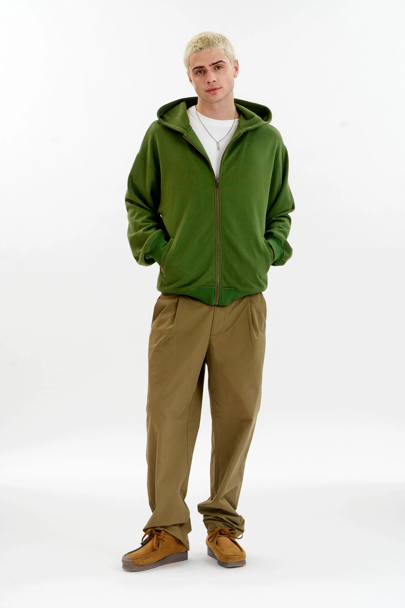 LUCA Organic Cotton Hoody - Green - Image 3