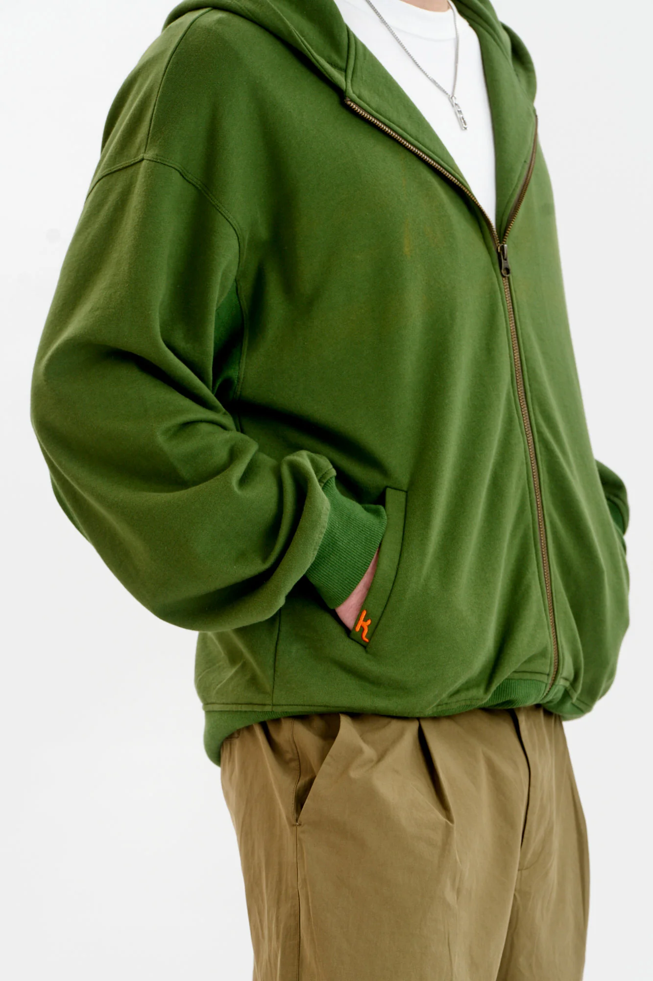 LUCA Organic Cotton Hoody - Green - Image 5