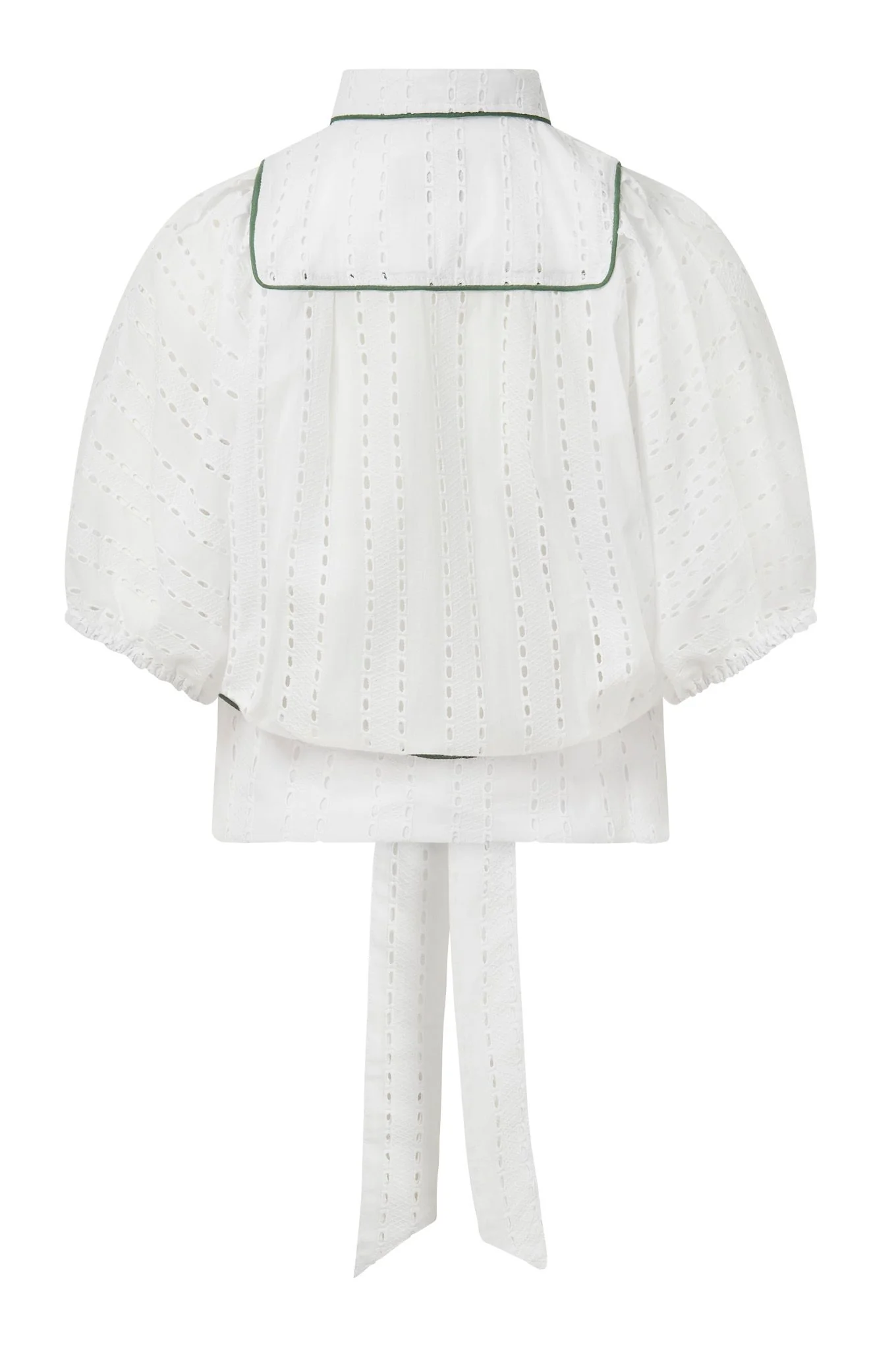 MAGIC - Organic Cotton Broderie Anglaise Blouse - White - Image 3