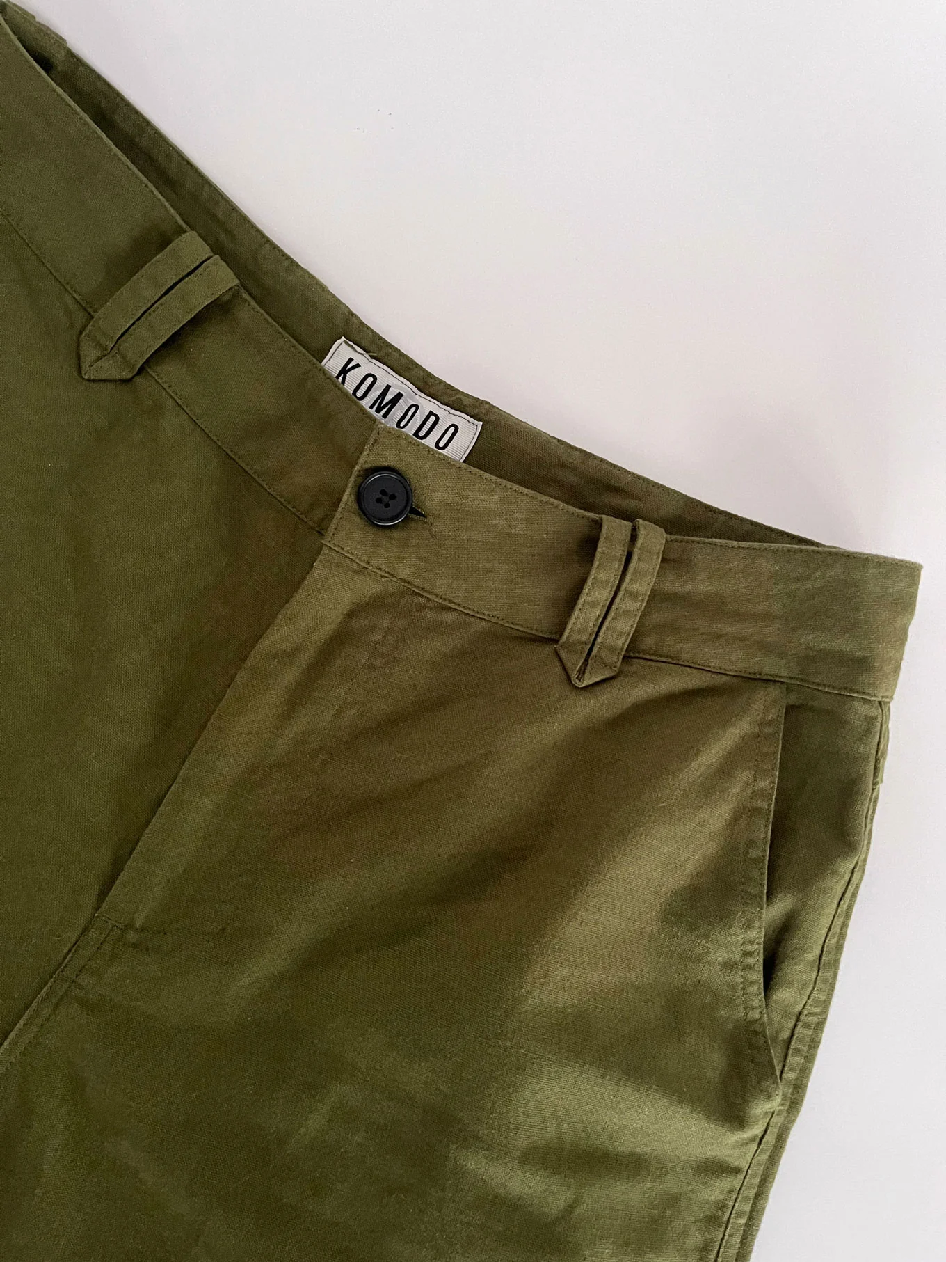 MAKULU - Organic Linen Cotton Trouser - Khaki - Image 4