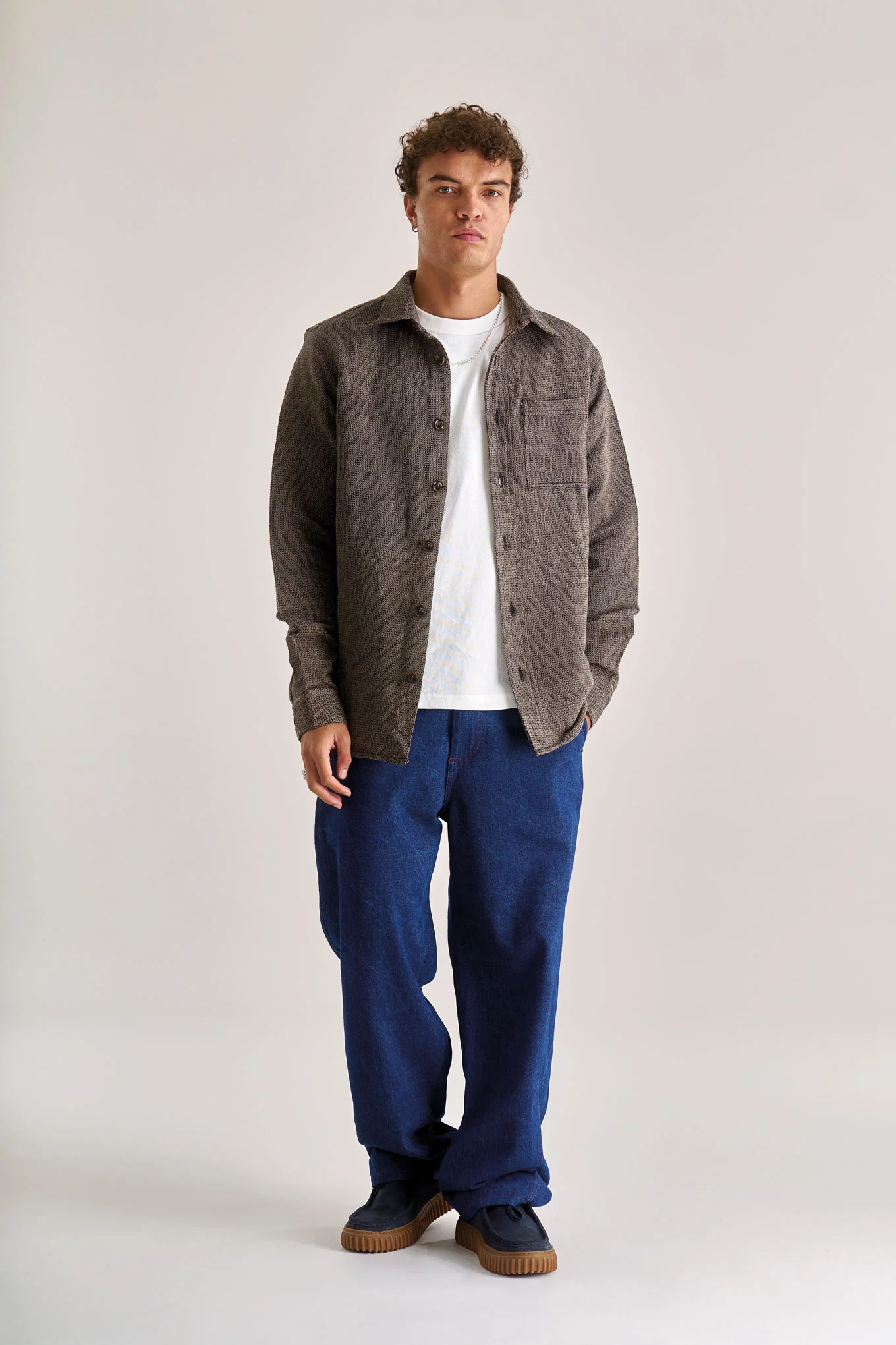 MAKULU Organic Cotton Denim Trouser - Dark Denim
