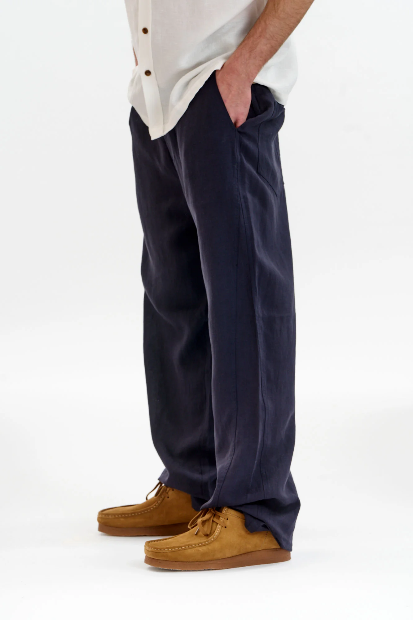 MAKULU Tencel Linen Trouser - Navy - Image 6