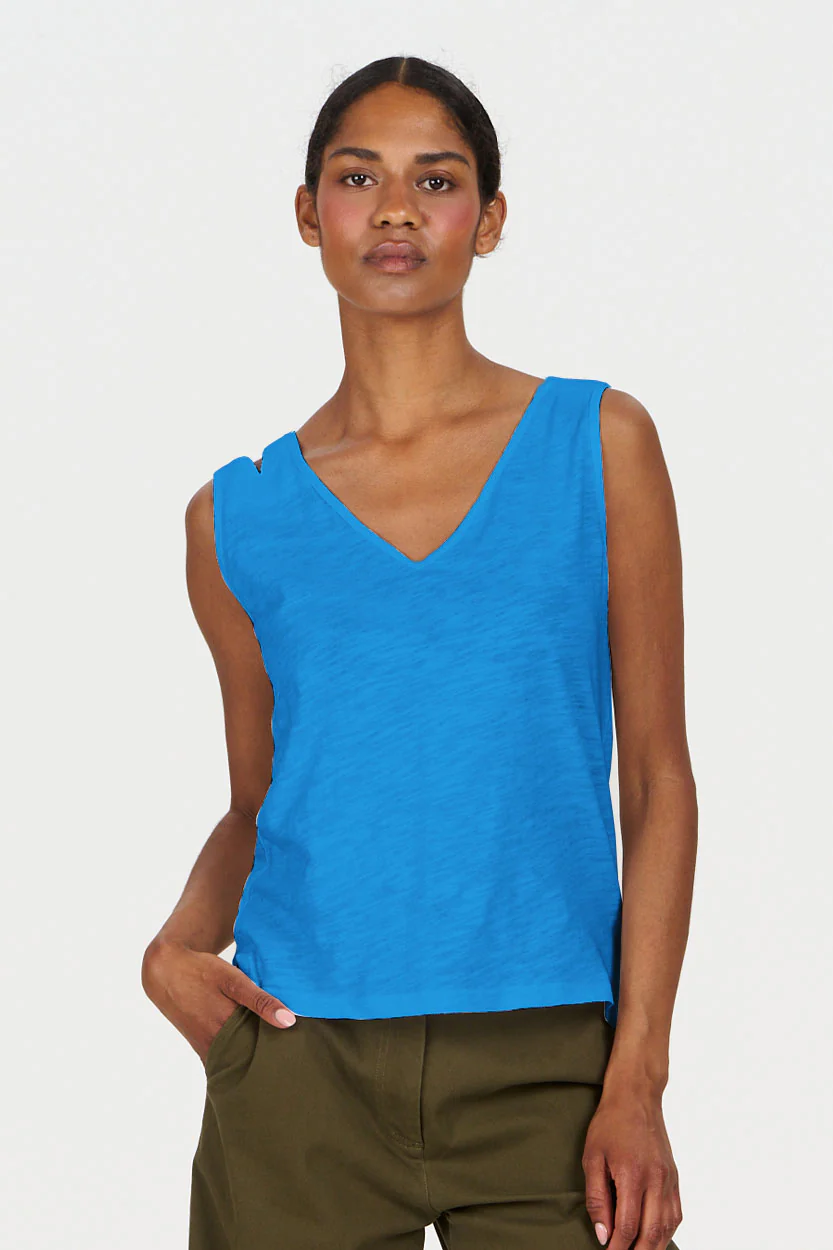 MALA Organic Cotton Vest - Cobalt