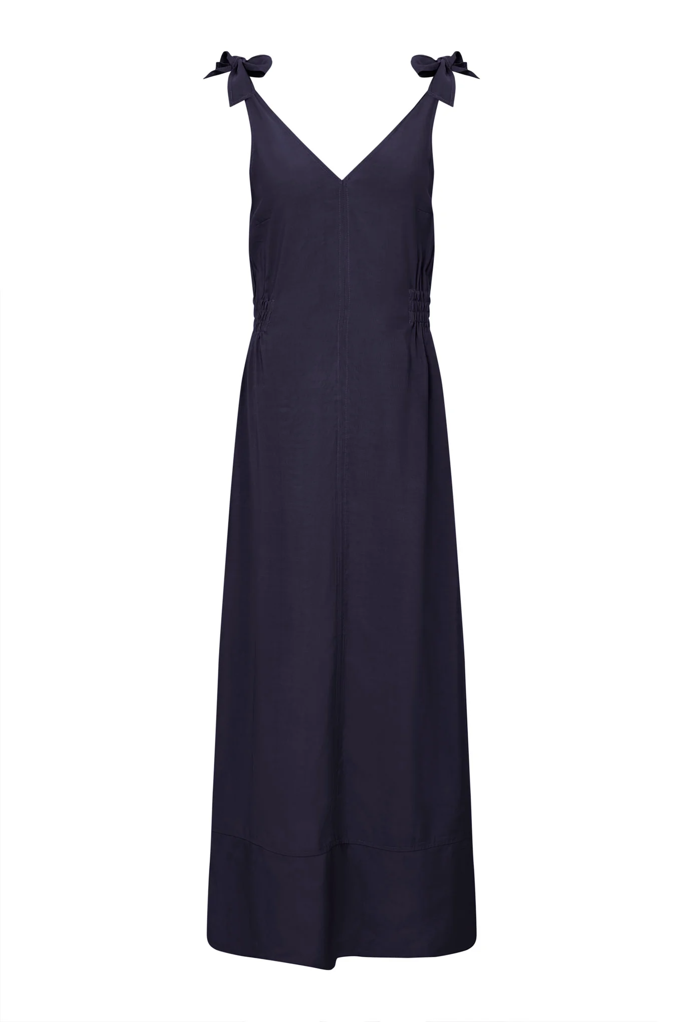 MARNIE - Rayon Dress Navy - Image 3