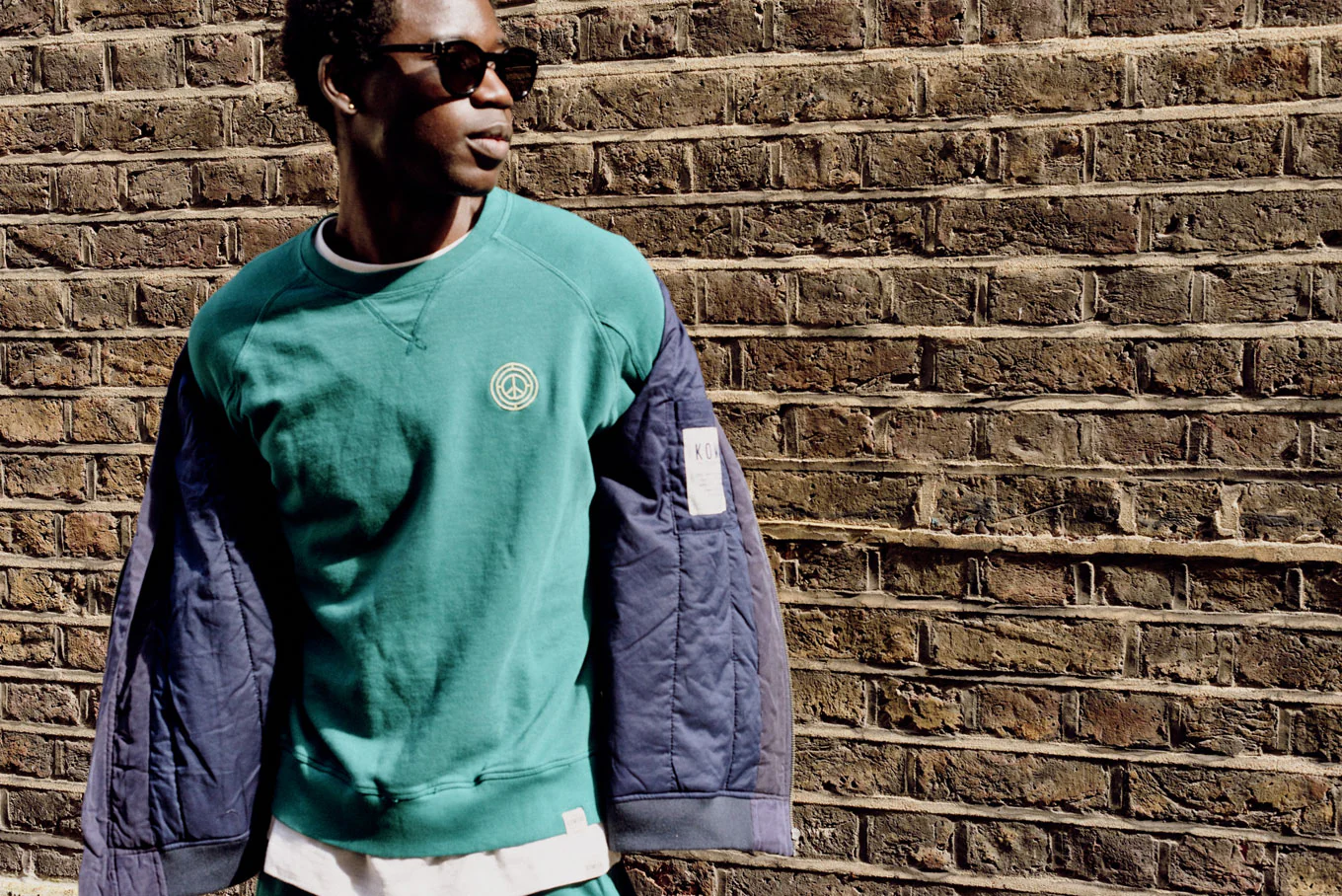 ANTON - Organic Cotton Sweat Teal Green - Image 3