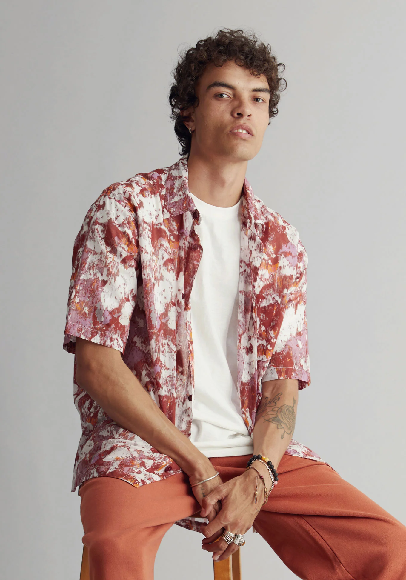 JP Shirt Mens - Poppy Red - Image 4