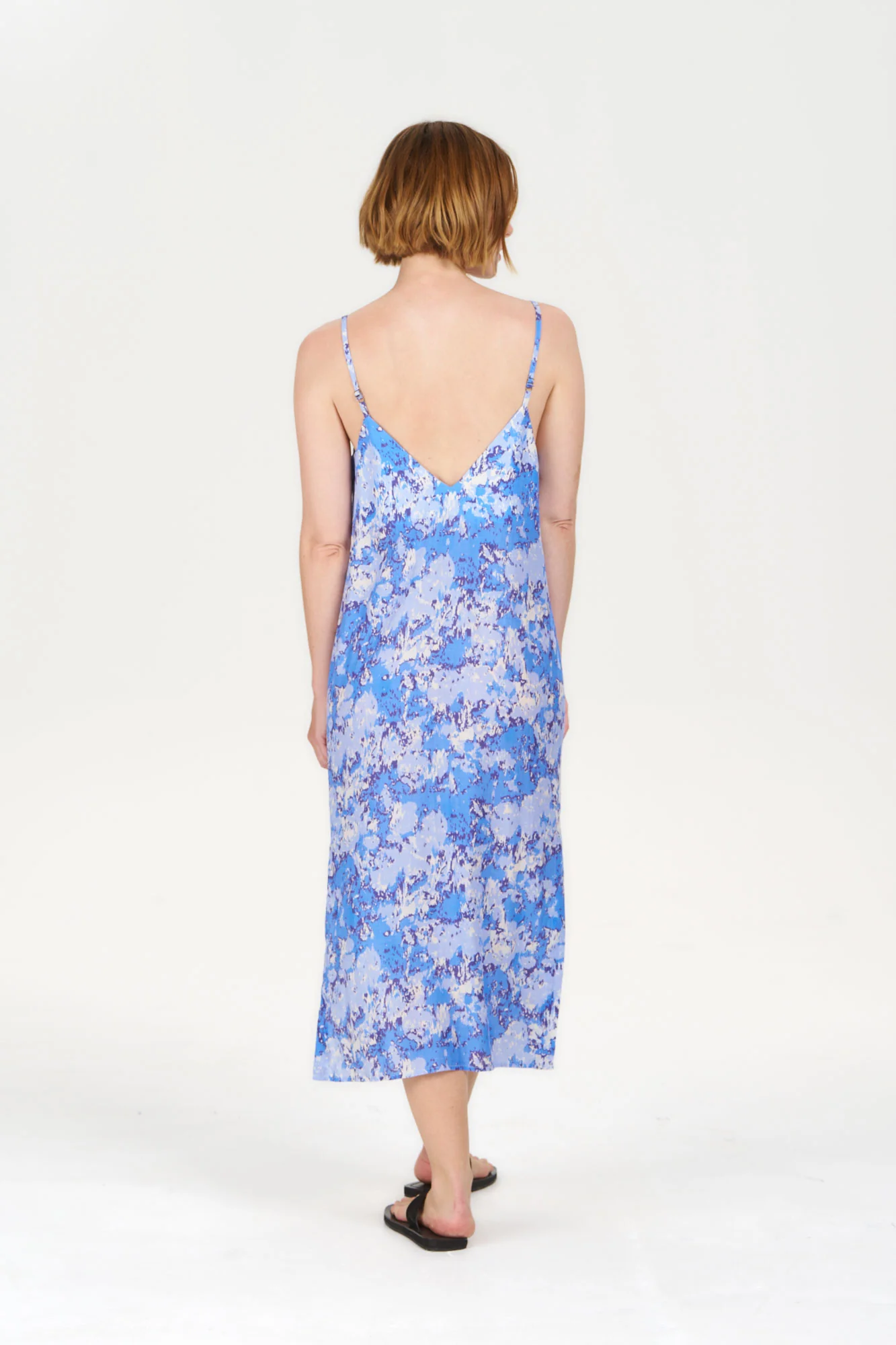 MILLER Tencel Linen Dress - Acid Blue - Image 3