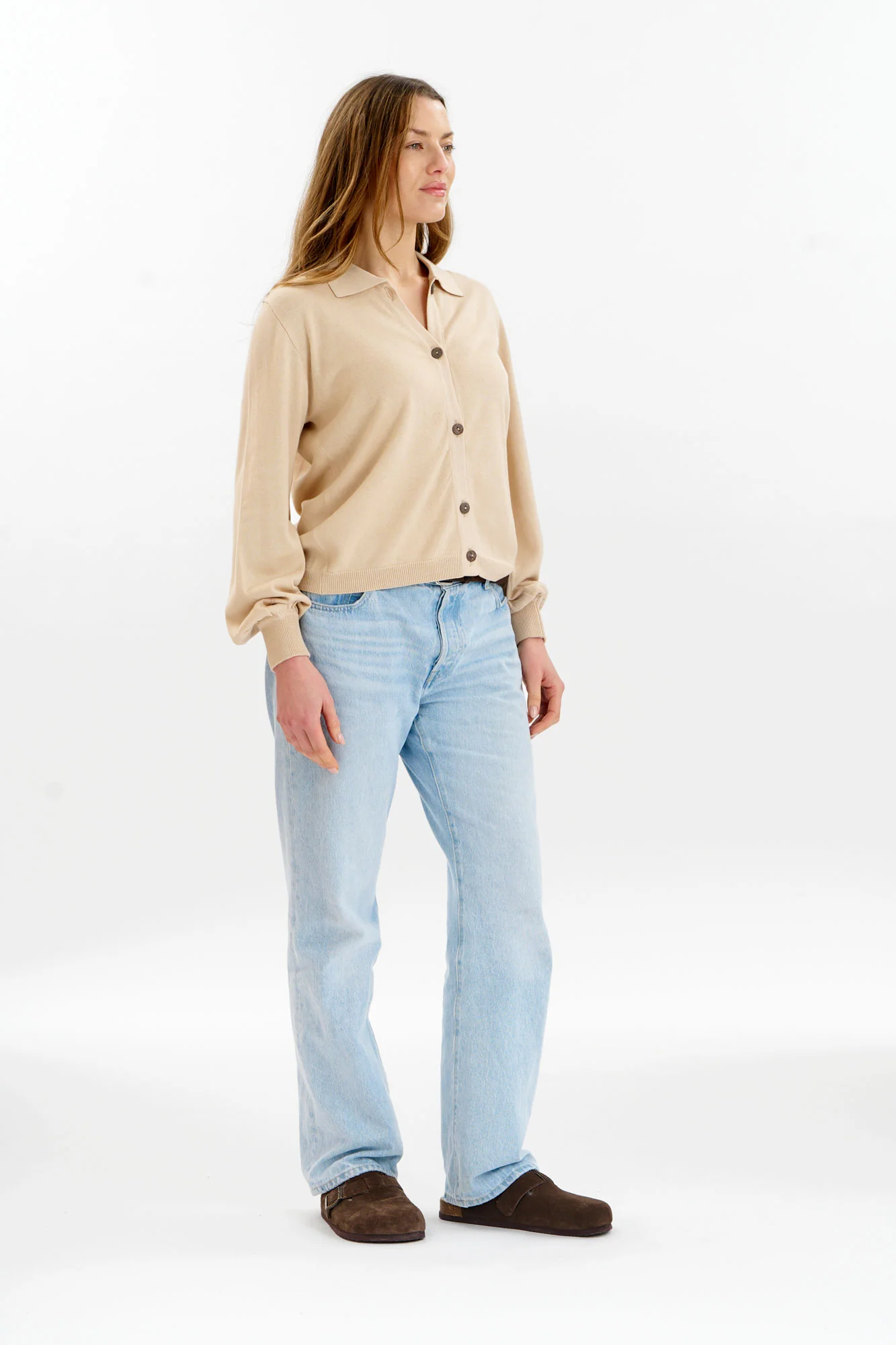 NANI Organic Cotton Cardigan - Cream - Image 3