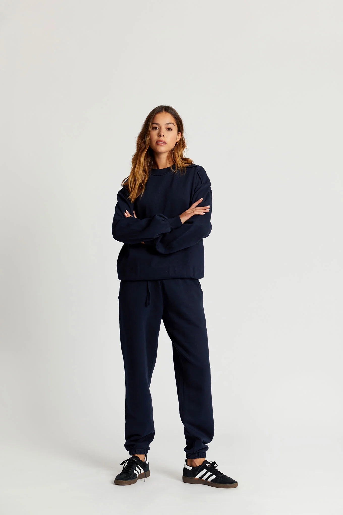 NAYLA - GOTS Organic Cotton Sweat Navy - Image 3