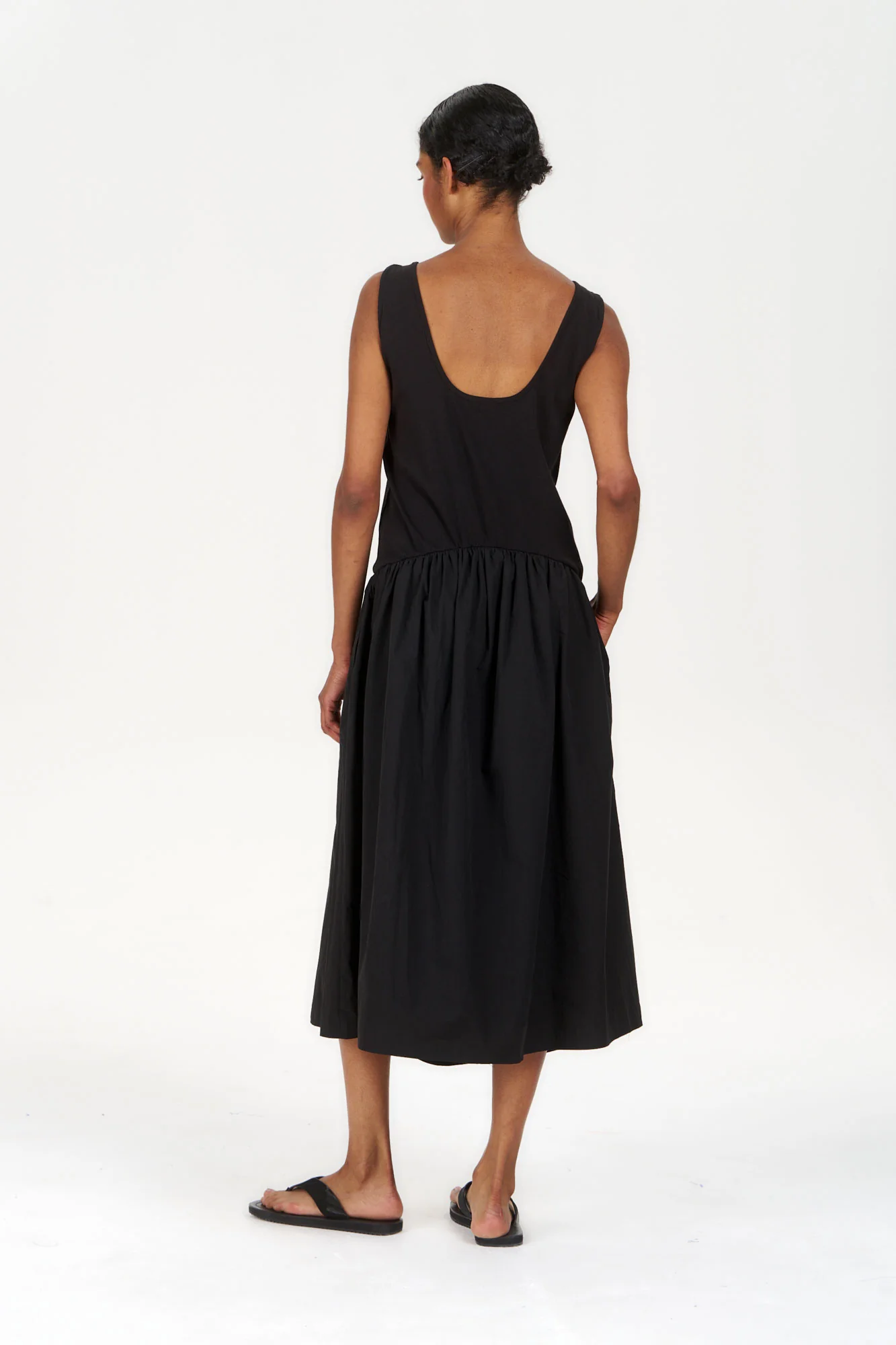 NEEMA Organic Cotton Dress - Black - Image 5