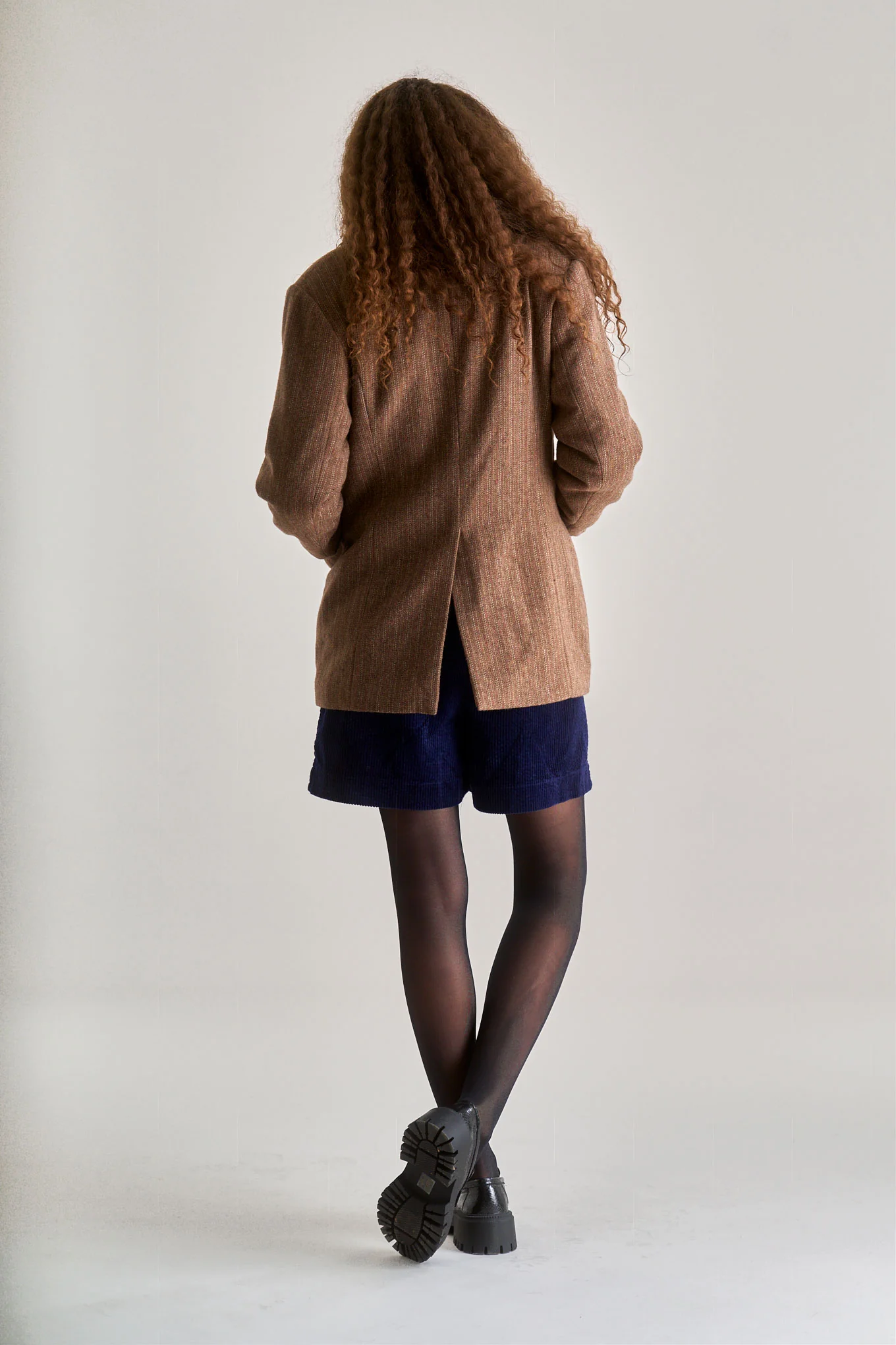 OPHELIA Recycled Poly Wool Blazer - Biscuit - Image 4