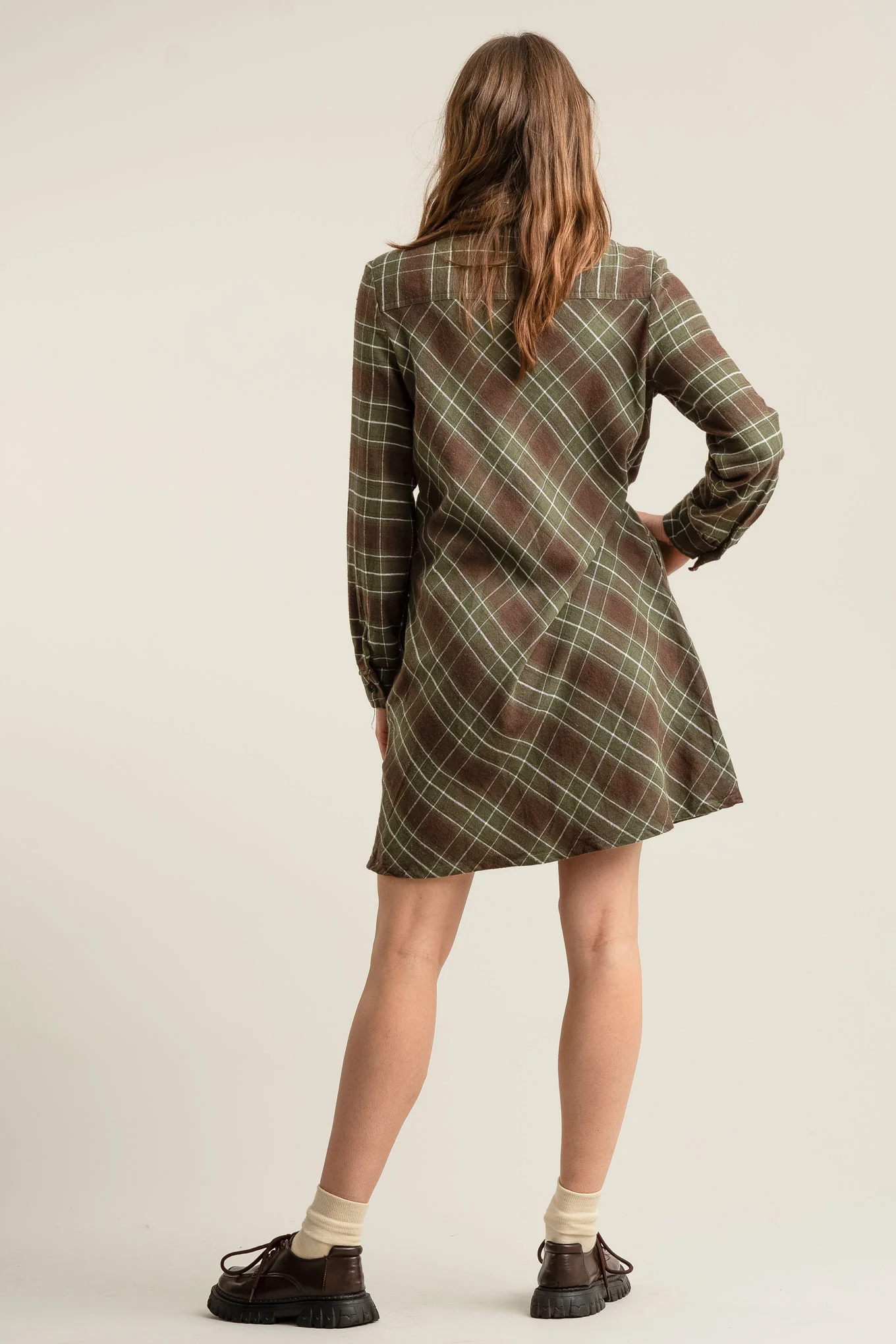 PEARL Organic Cotton Dress - Green - Image 3
