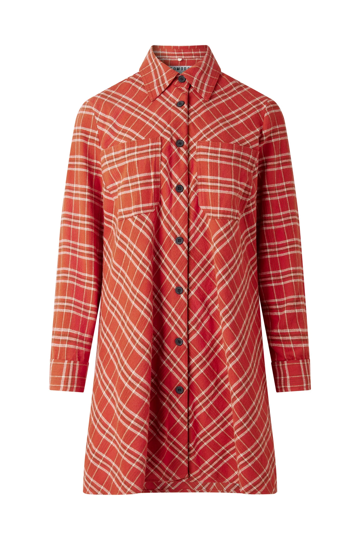 PEARL Organic Cotton Dress - Red - Image 3