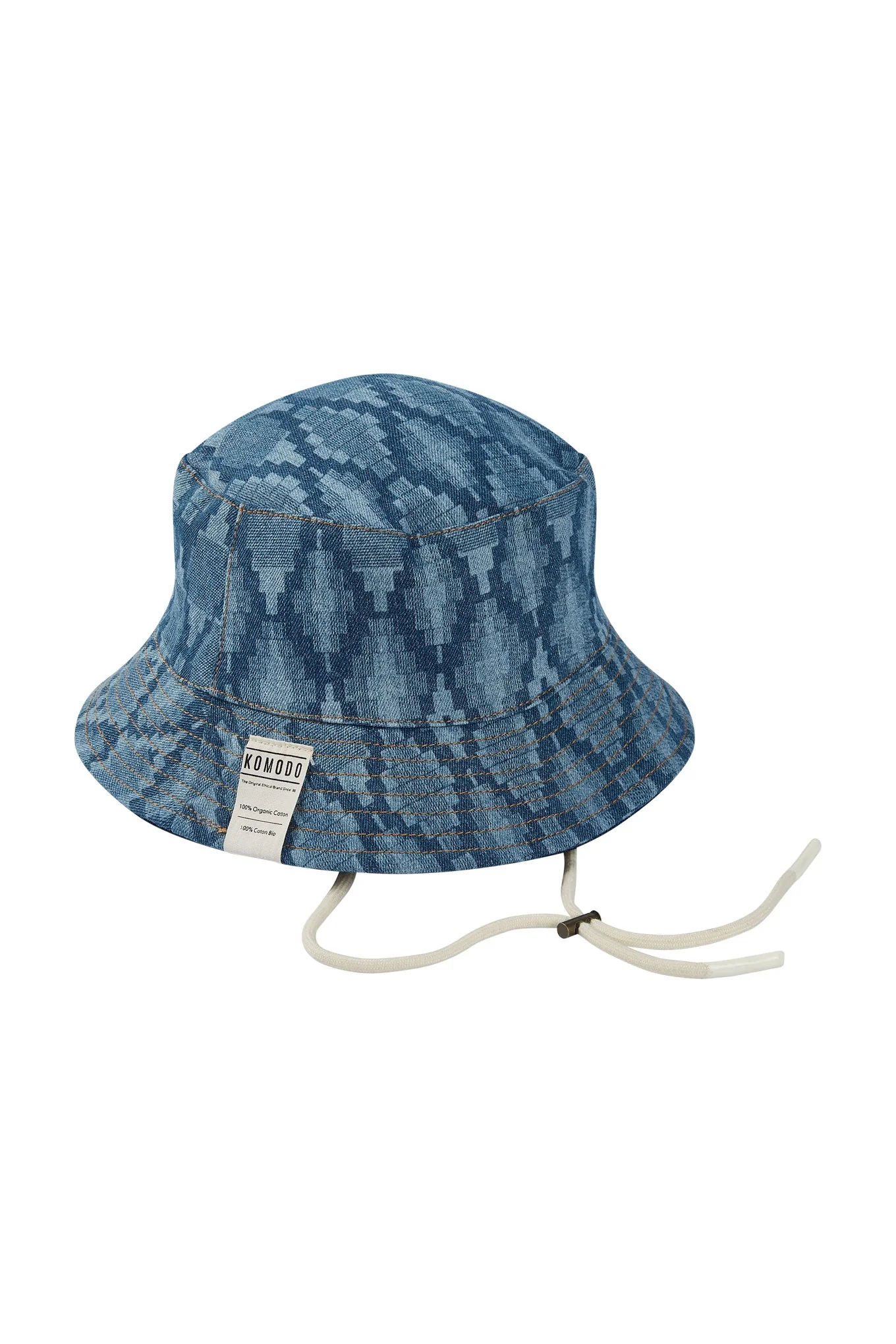 PETAL Reversable Organic Denim Bucket Hat - Image 5