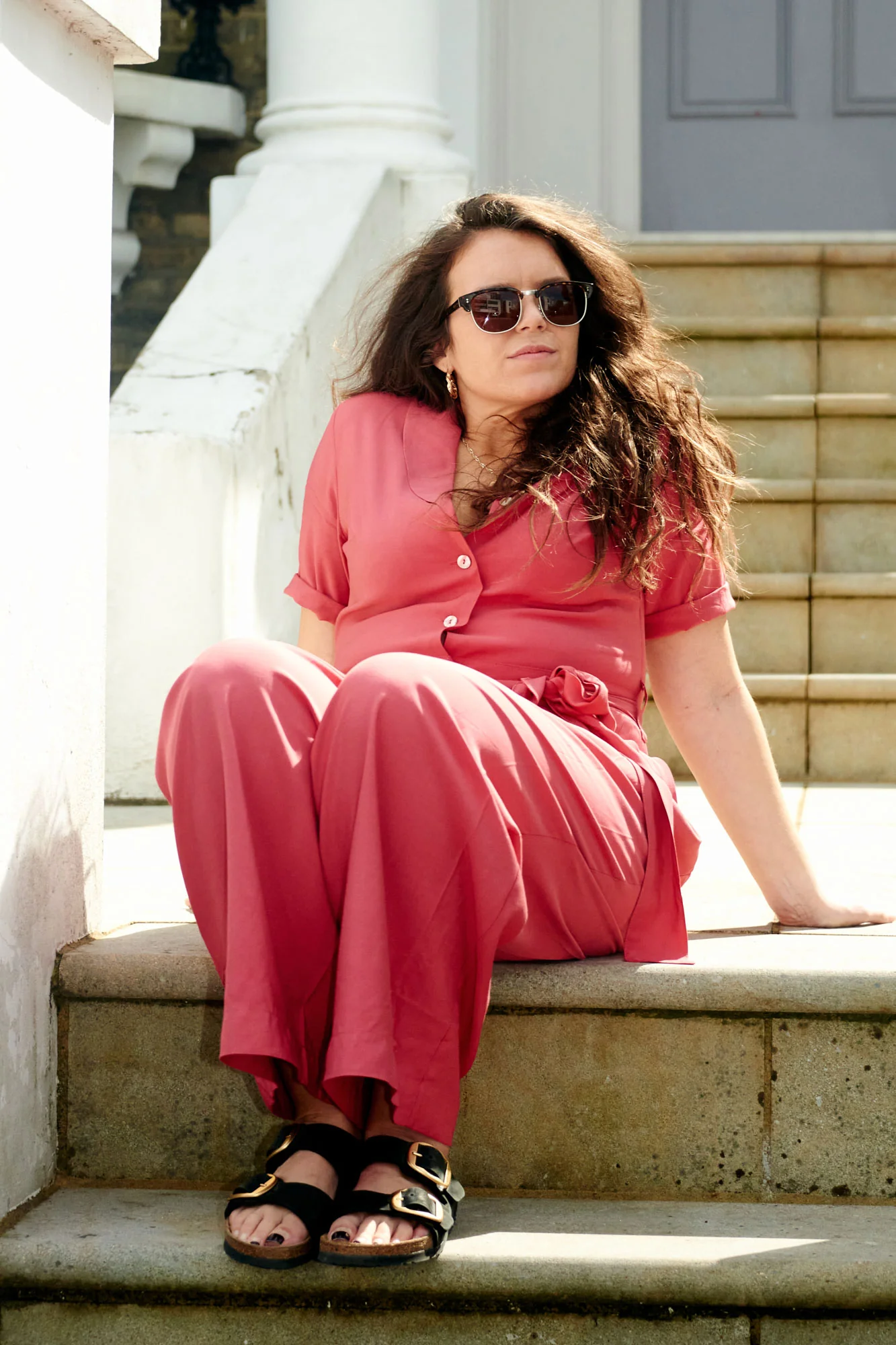 PLANET - Rayon Jumpsuit Pink - Image 3