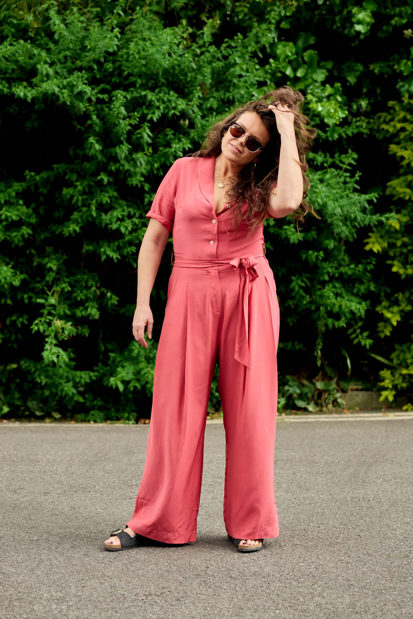 PLANET - Rayon Jumpsuit Pink - Image 4