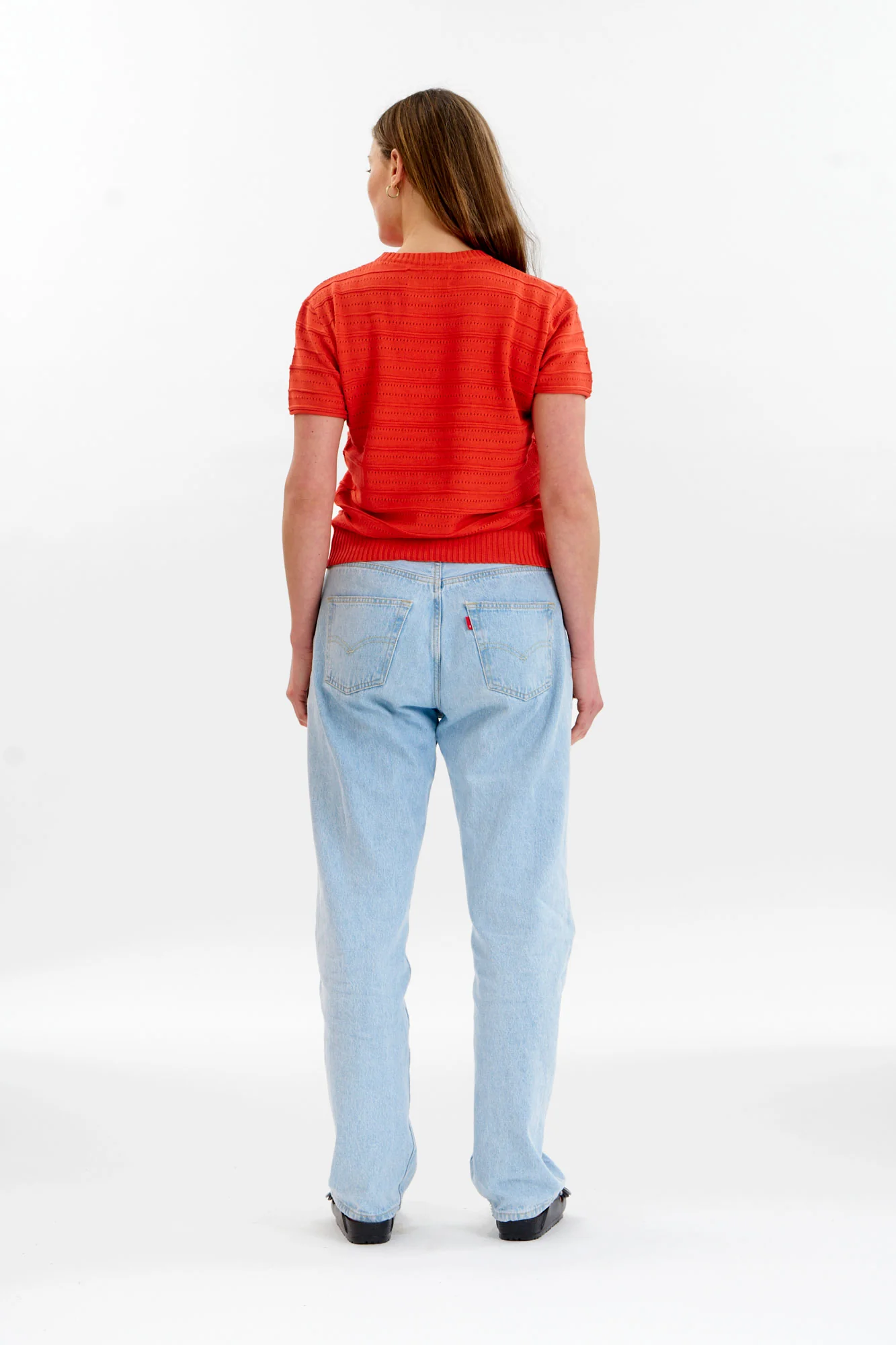 POSEY Organic Cotton Knit Tee - Red - Image 2
