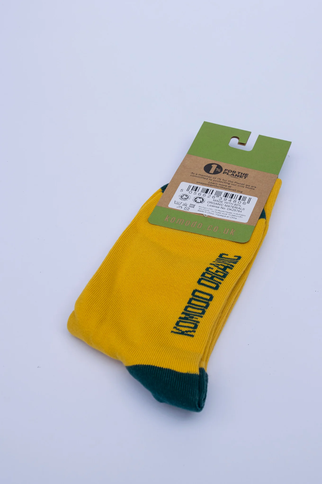 PUNCHY - GOTS Organic Cotton Socks Mustard - Image 3