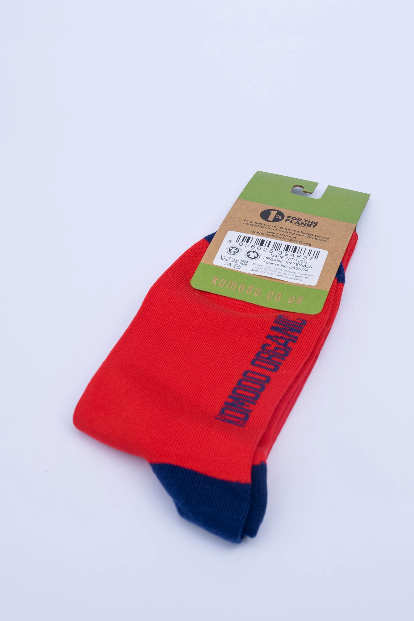 PUNCHY - GOTS Organic Cotton Socks Red - Image 3