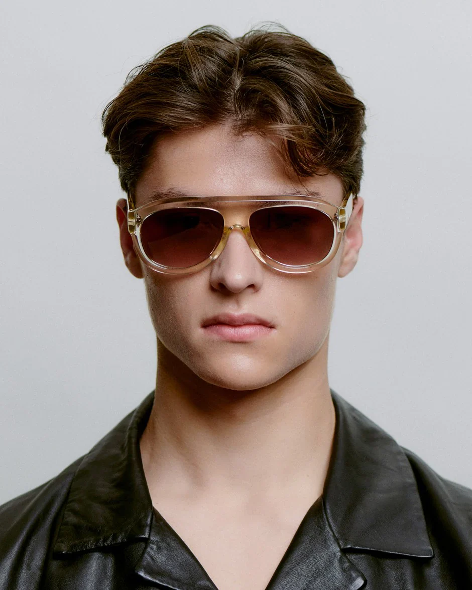 RIO - Ecru Transparent Sunglasses by A.Kjaerbede - Image 5