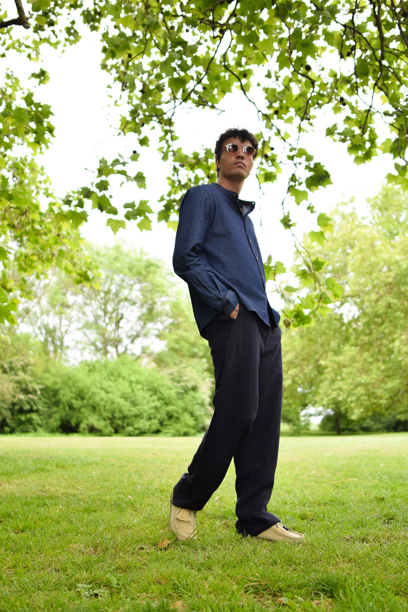 ROBBIE Organic Cotton Chambray Shirt - Image 3