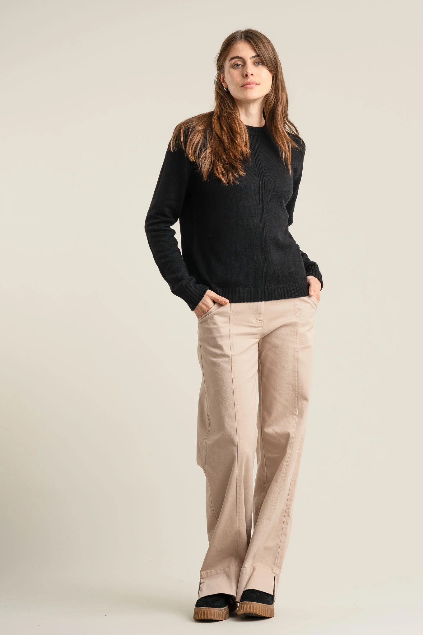 ROSE Organic Cotton Trouser - Dusty Pink