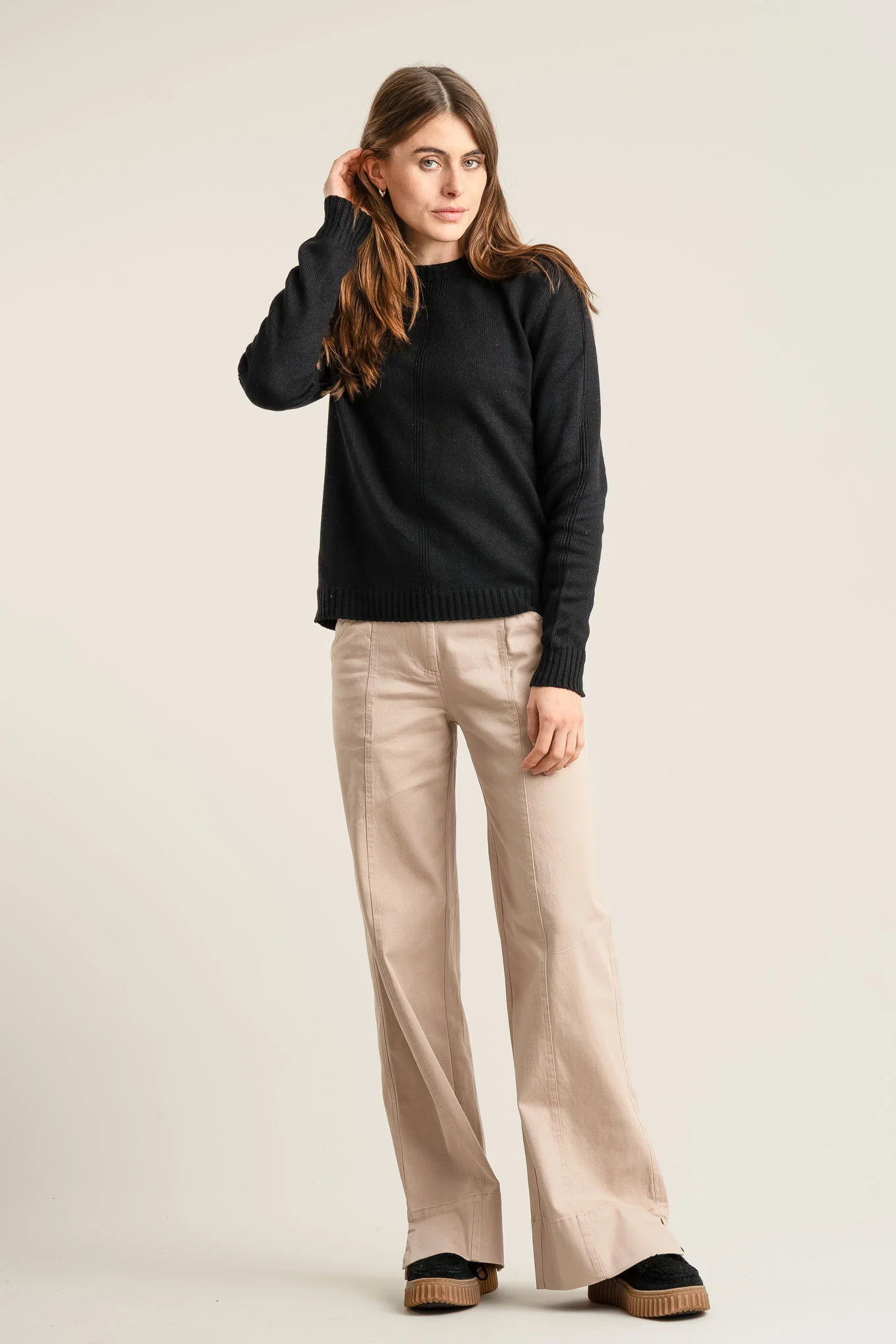 ROSE Organic Cotton Trouser - Dusty Pink - Image 4