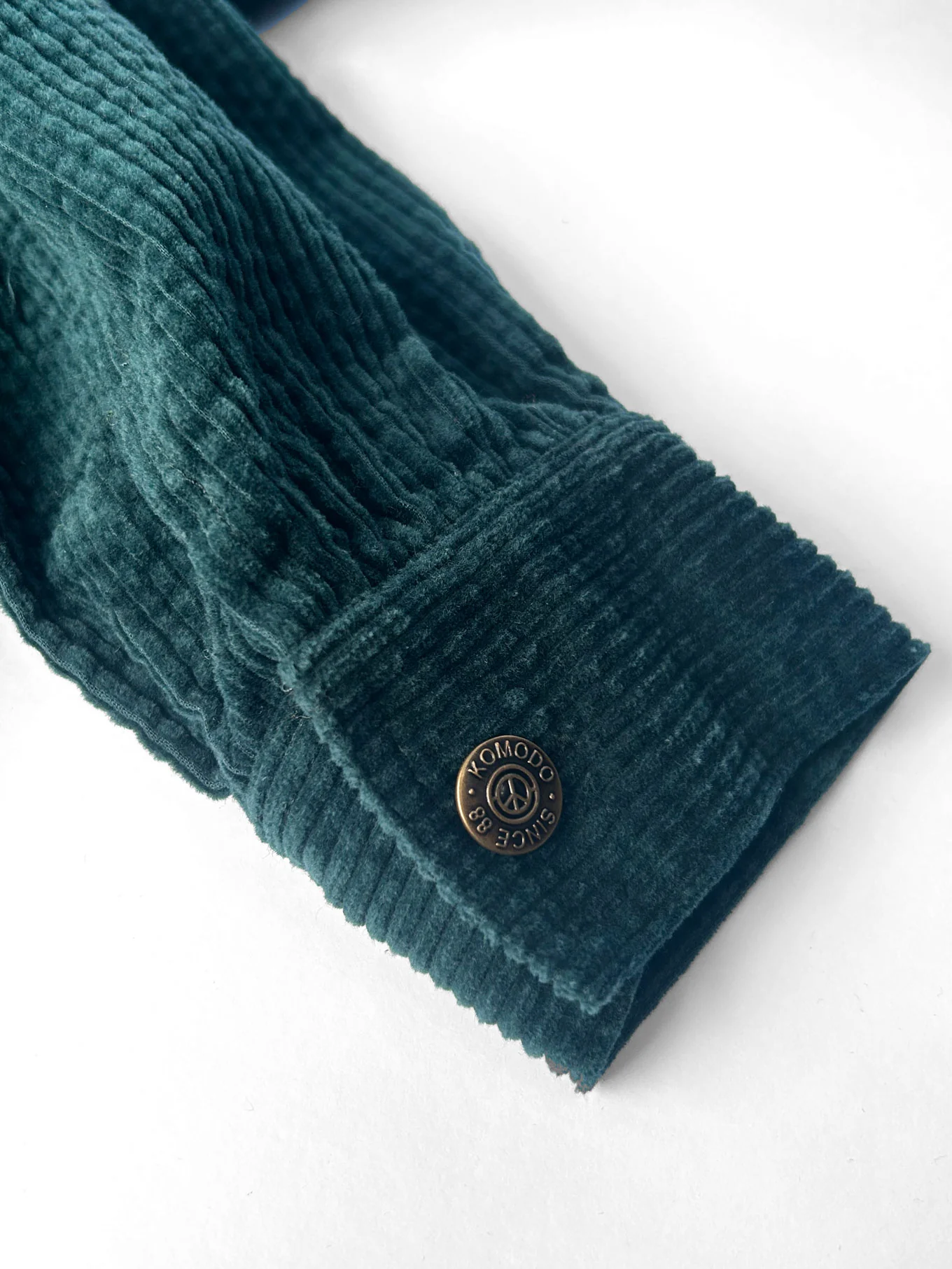 RUBY Organic Cotton Corduroy Dress - Marine Green - Image 4