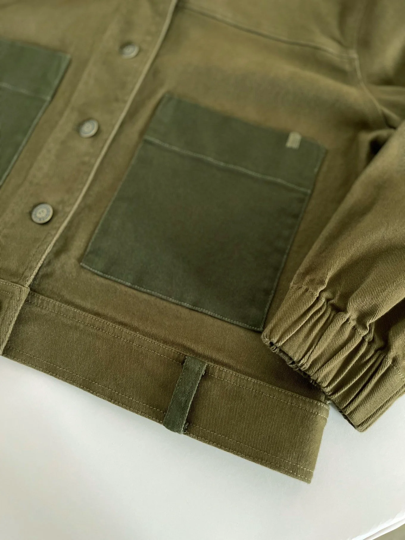 RUFFLE - Organic Cotton Jacket - Dark Green - Image 6