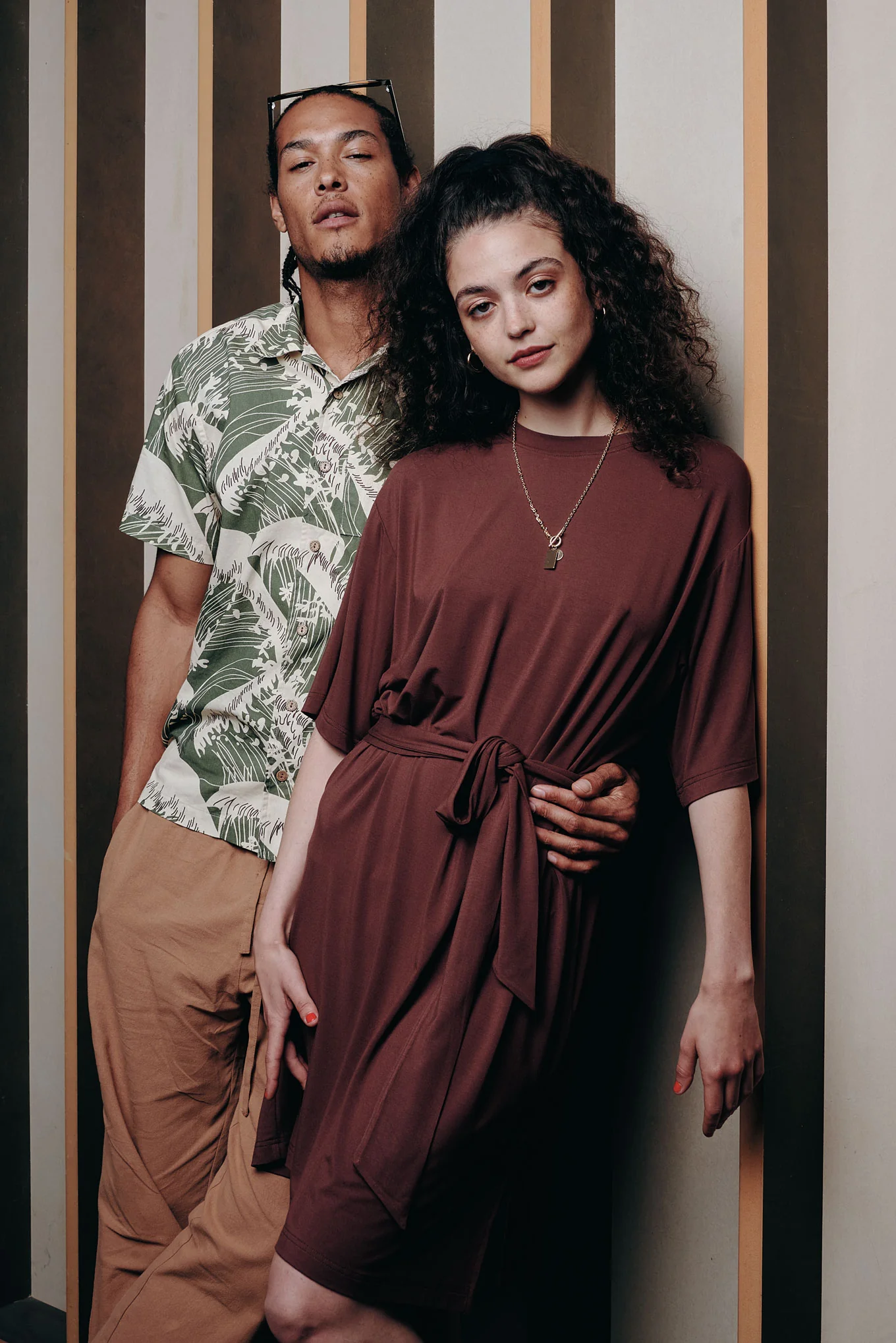 SADIE - Modal Jersey Dress - Chocolate - Image 5