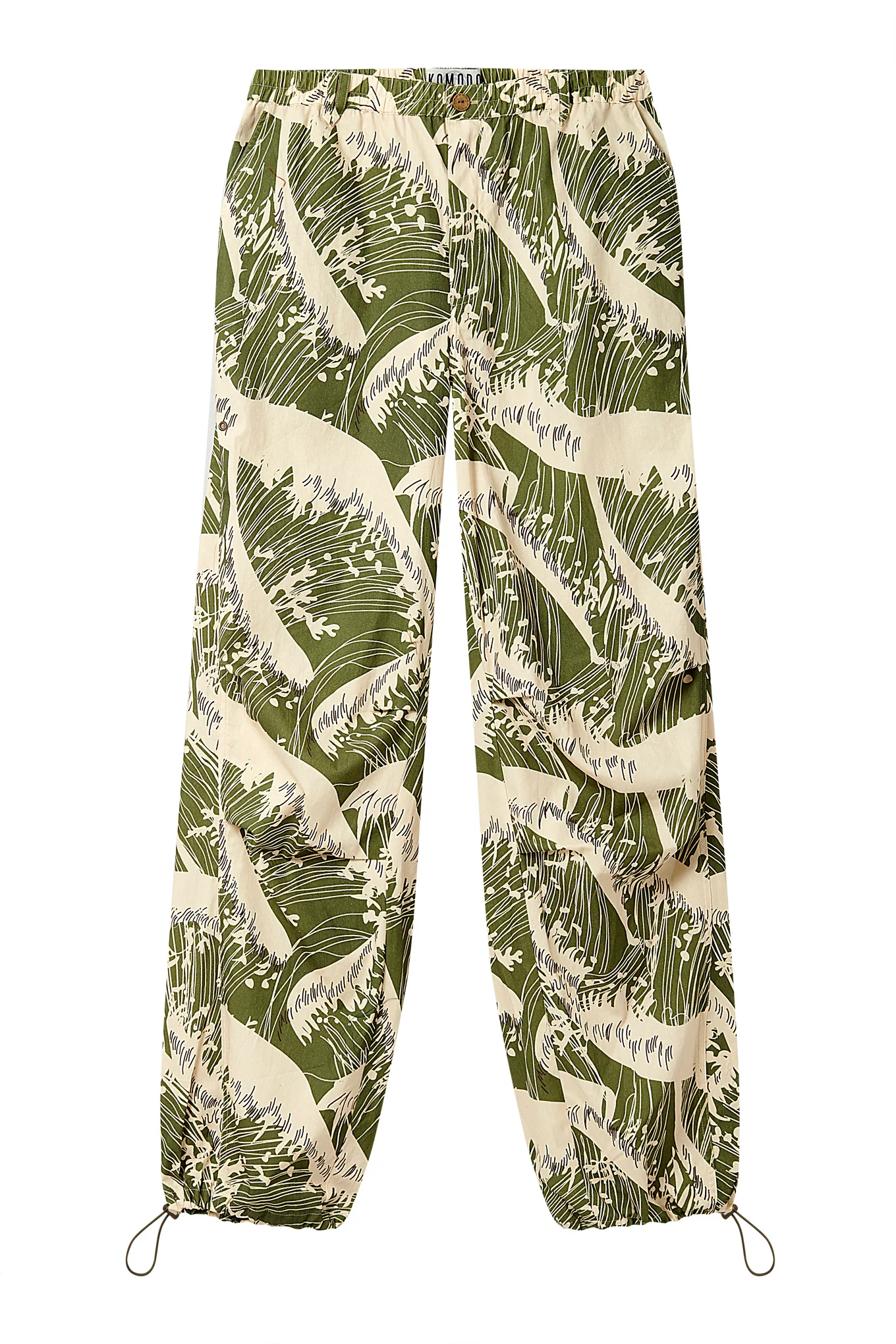 SAFARI - Womens Organic Cotton Trouser - Wave Print - Image 4