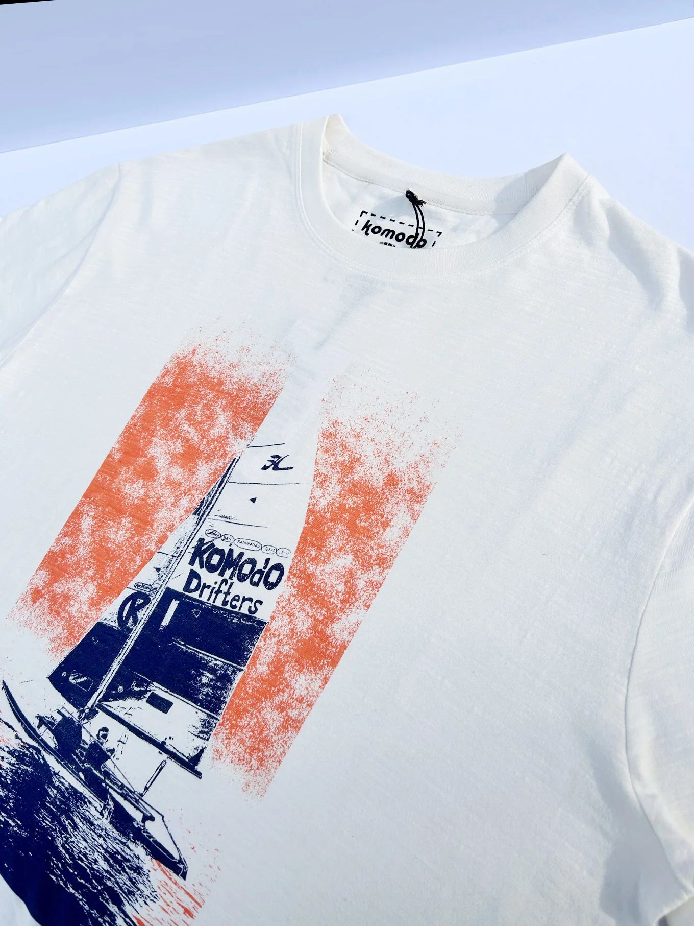SAILING - Organic Cotton Tee Off White - Image 3