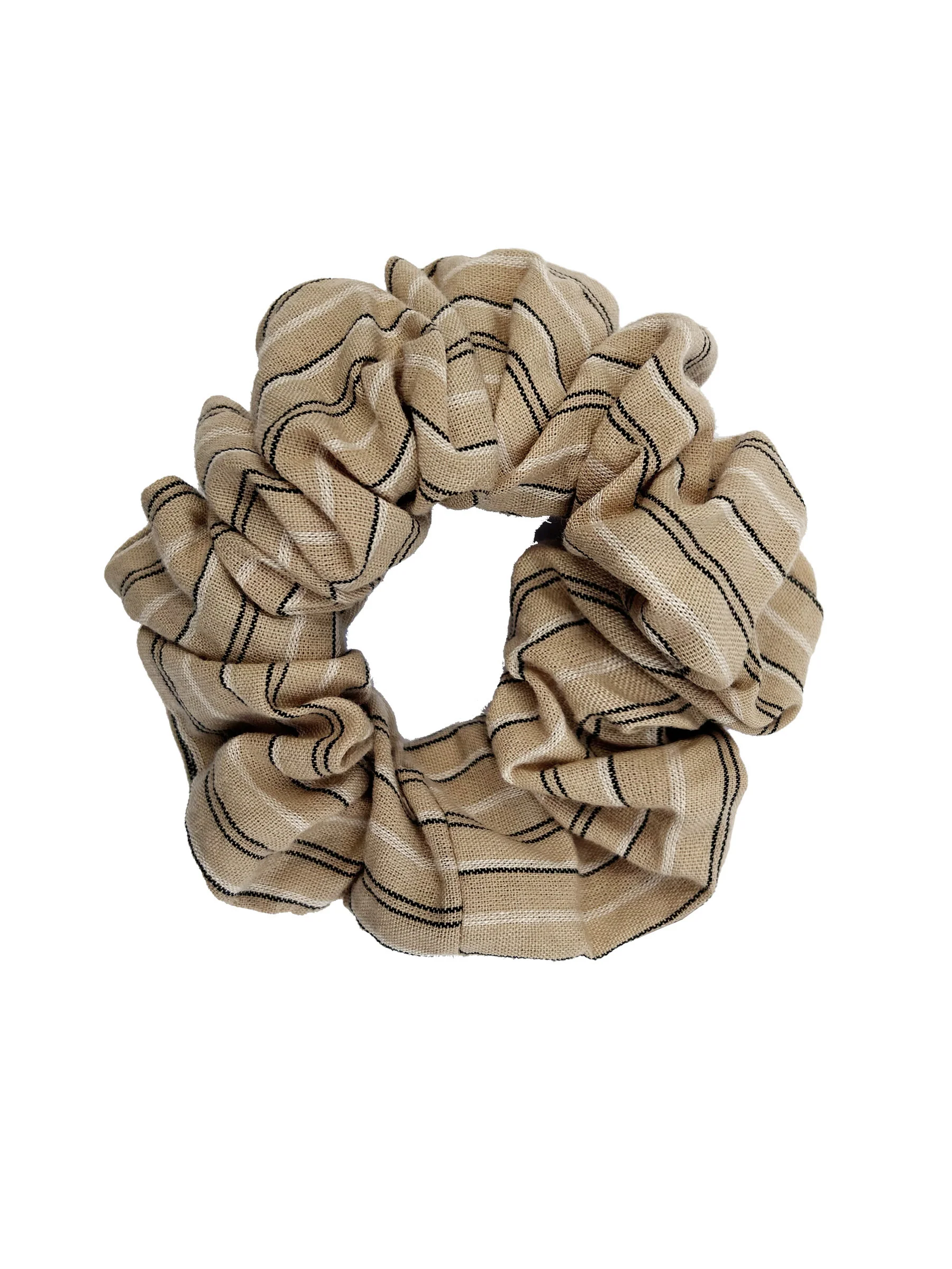 SCRUNCHY Organic Cotton - Pinstripe Sand