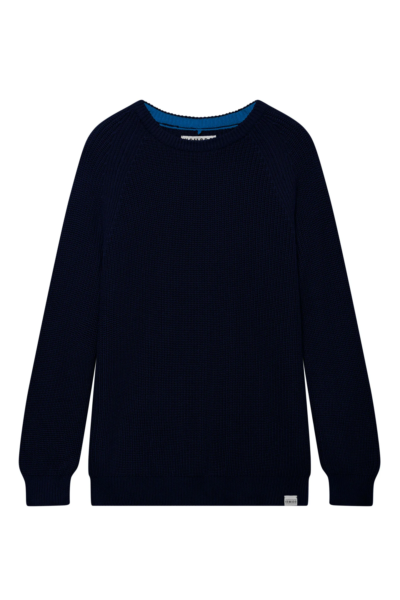 SERGIO - Womens Organic Cotton Jumper Navy - Image 3