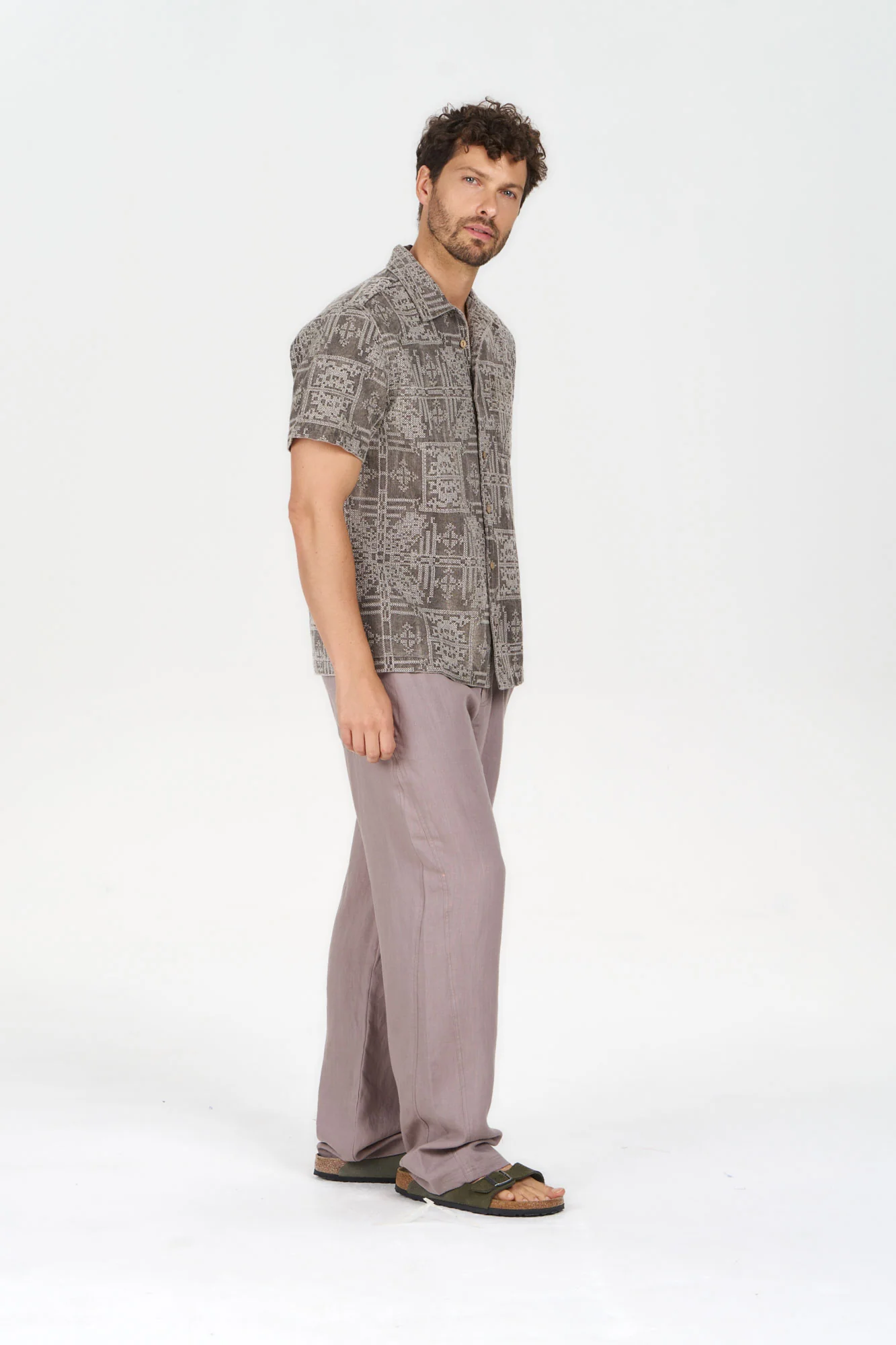 SPINDRIFT Embroidered Organic Linen Shirt - Image 5