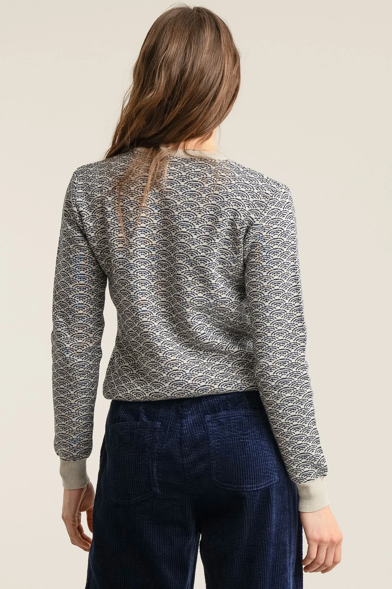 TARA - Organic Cotton Jumper White - Image 3
