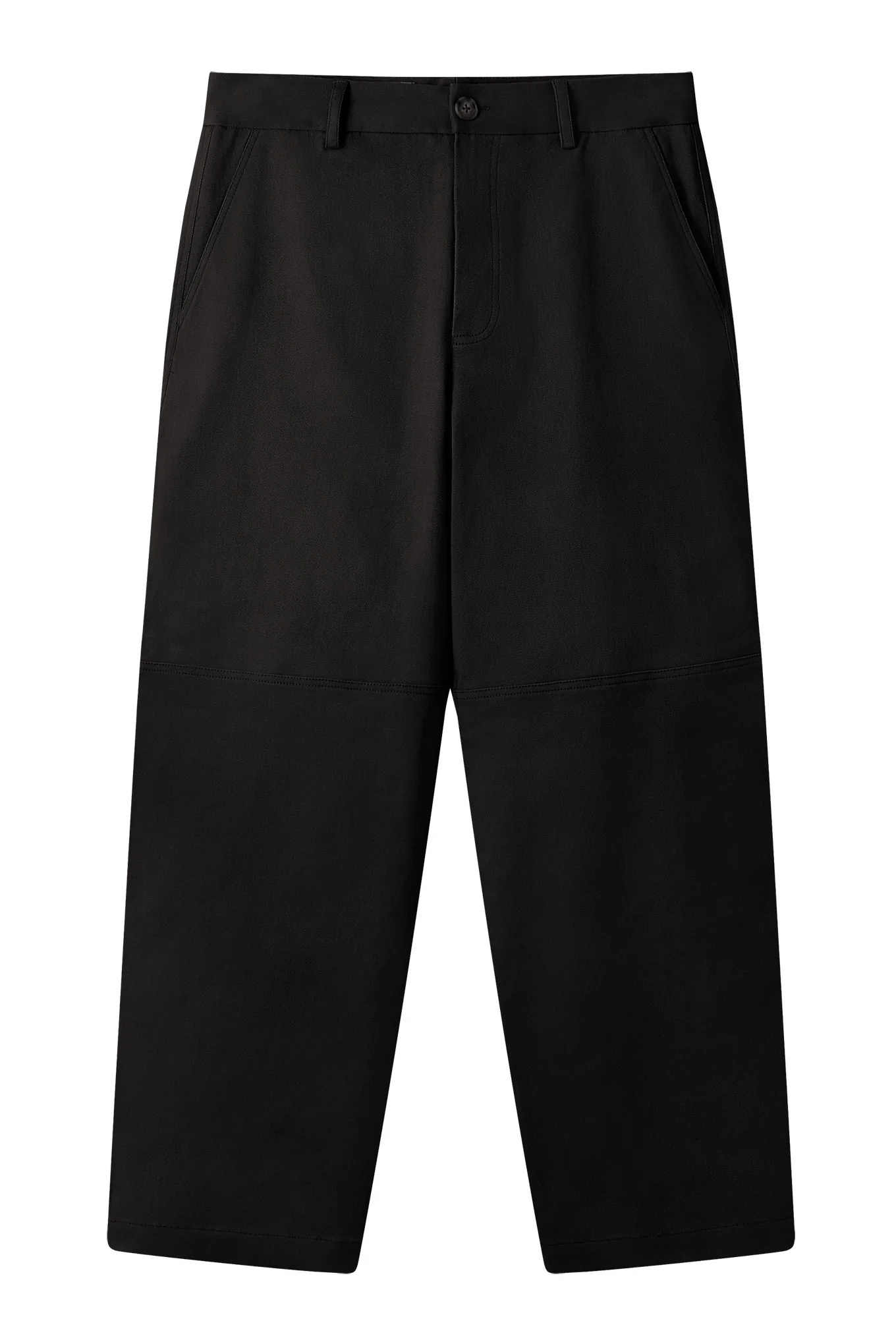 THEO Organic Cotton Tencel Trouser - Black - Image 3