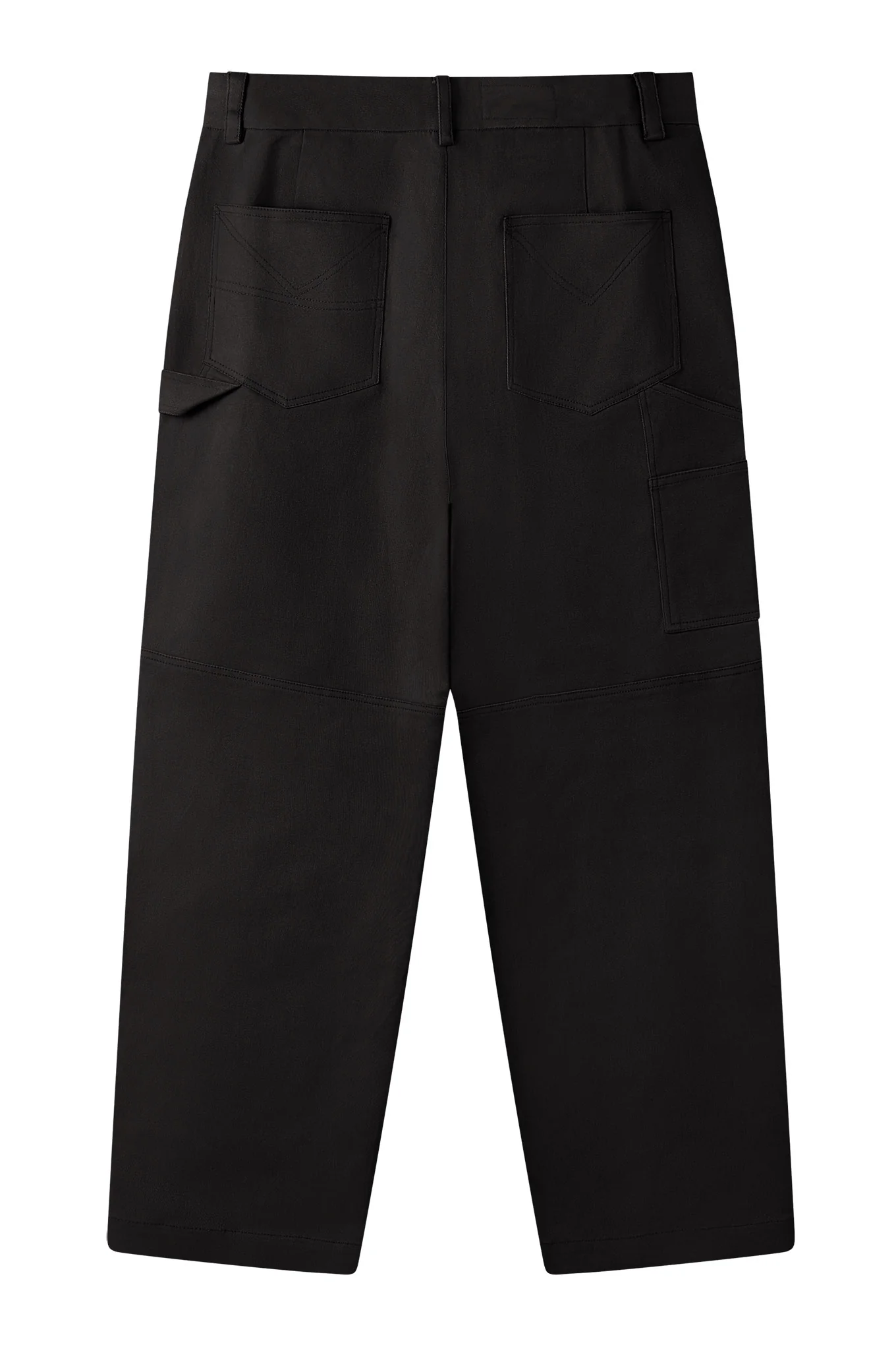 THEO Organic Cotton Tencel Trouser - Black - Image 4