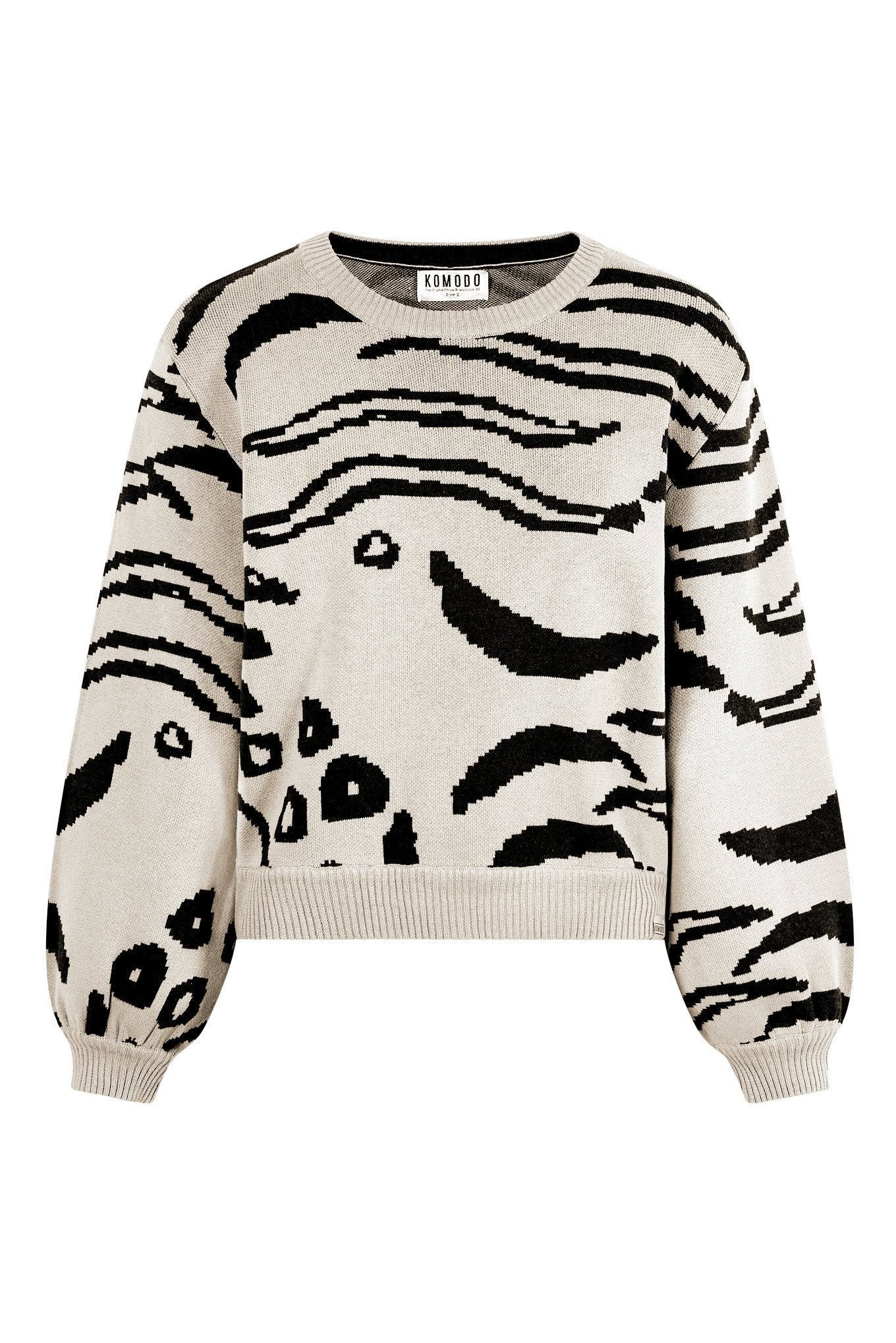 TIGER HOPE - Organic Cotton Jumper Off White - Image 4