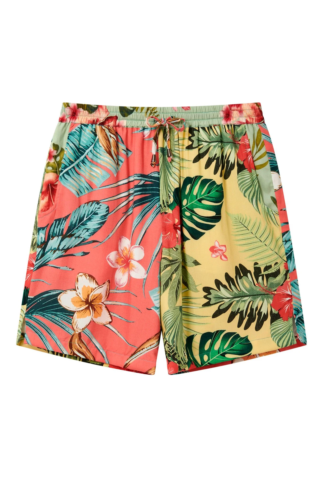 TOM - Tropical Print Rayon Shorts - Image 2