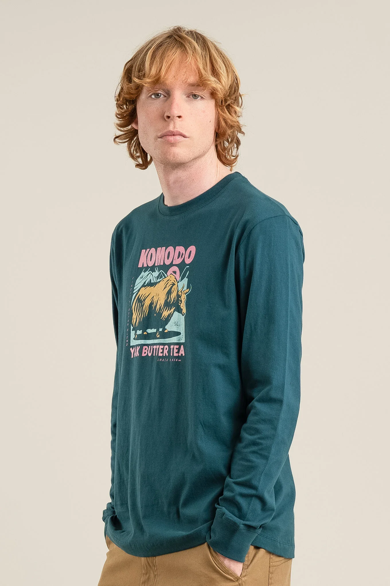 YAK Organic Cotton Tee - Teal